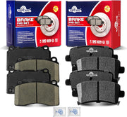 Front and Rear Ceramic Disc Brake Pads Set Replacement for Buick Regal 2013 2015 2016, for Saab 9-5 2011