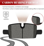 Ceramic Disc Brake Pads Set Rear for Rivian R1S R1T 2022-2023, for Gmc Canyon 2023-2024/ Hummer Ev Suv Sierra Ev 2024/ Sierra 1500 2020-2024/1500 Limited 2019 w/EPB/Yukon Xl 2021-2024