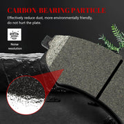 Front and Rear Ceramic Disc Brake Pads Set Replacement for Hyundai Elantra 4-Wheel Disc 2002 2003 2004 2005