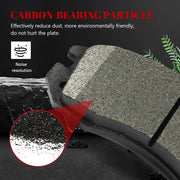 Front and Rear Ceramic Disc Brake Pads Set Replacement for Subaru Legacy 1990 1991 1992 1993 1994 1995 1996, for Impreza 1993-1996