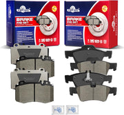 Ceramic Disc Brake Pads Set Front and Rear Replacement for Mercedes-Benz Cl500 Cls500 Cls550 E350 E500 E550 S350 S430 S500 Sl550 Sl550