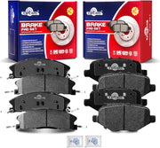 Front and Rear Ceramic Disc Brake Pads Set Replacement for For-d Explorer Flex Police Interceptor Sedan/Utility Special Service Police Sedan Taurus, Lincoln Mks 2013-2016 Mkt 2013-2019