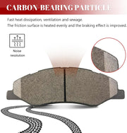 Ceramic Disc Brake Pads Set Front and Rear Replacement for Honda Odyssey 2018 2019 2020 2021 2022 2023
