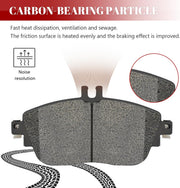 Ceramic Disc Brake Pads Set Front and Rear for Mercedes-Benz B Electric Drive B180 B250 B250E Cla250, for Infiniti Qx30 2017 2018 2019