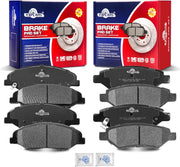 Front and Rear Ceramic Disc Brake Pads Set Replacement for Cadillac Cts 2008 2009 2010 2011 2012 2013 2014