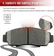 Ceramic Disc Brake Pads Set Front Replacement for Honda Civic 2012 Gx/Civic 2013-2014 Natural Gas