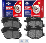 Front and Rear Ceramic Disc Brake Pads Set Replacement for 2011 2012 2013 2014 Ford Edge 2011-2015 Lincoln Mkx