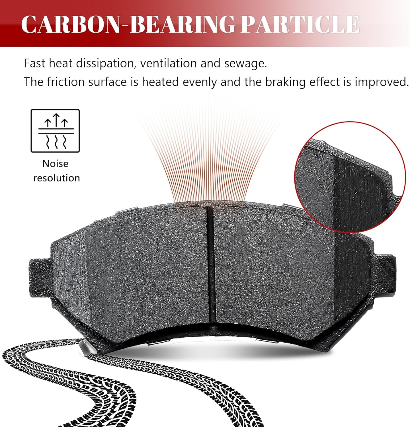Front and Rear Ceramic Disc Brake Pads Set Replacement for 2000-2005 Chevy Impala Monte Carlo, 2000-2005 Pontiac Bonneville 1997-2003 Grand Prix, Oldsmobile Aurora Intrigue