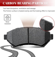 Front and Rear Ceramic Disc Brake Pads Set Replacement for Buick Century Lesabre Park Avenue Regal Riviera/ 1997-2005 Cadillac Deville 1997-2002 Eldorado 1997 2003-2004 Seville