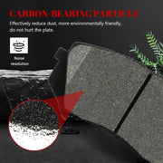 Ceramic Disc Brake Pads Set Front and Rear for Hyundai Sonata 2015 Gas Engine with Electric, for Kia Cadenza 2014-2016 with Electric/Soul Ev 2015-2016