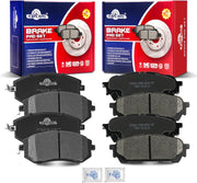 Front and Rear Ceramic Disc Brake Pads Set Replacement for Saab 9-2x Aero 2005-2006,for Subaru Forester 2004 2005 2006 2007 2008, for Subaru Impreza Wrx 2004-2005 Excluding Sti