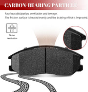 Ceramic Disc Brake Pads Set Front and Rear Replacement for Kia Sorento 2003 2004 2005 2006 2007 2008 2009