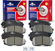 Ceramic Disc Brake Pads Set Front and Rear Replacement for Kia Sedona 2015 2016 2017 2018 2019