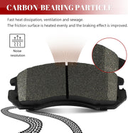 Front and Rear Ceramic Disc Brake Pads Set Replacement for Subaru Legacy 1990 1991 1992 1993 1994 1995 1996, for Impreza 1993-1996
