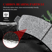 Front and Rear Ceramic Disc Brake Pads Set for Chevry Blazer Gmc Jimmy 1997-2005, for Chevry S10 Gmc Sonoma 1998-2004 4Wd, for for Isuzu Hombre 1998-2000 4Wd, for Oldsmobile Bravada 1997-2001