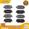 For 2010 - 2014 Hyundai Santa Fe Kia Sorento Front & Rear Ceramic Brake Pads