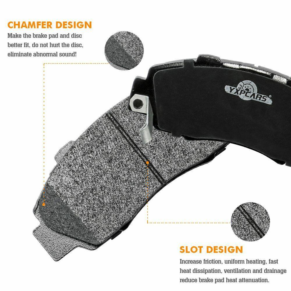 Front Rear Ceramic Brake Pads for Avalanche Silverado Suburban Sierra 1500 - YXPCARS