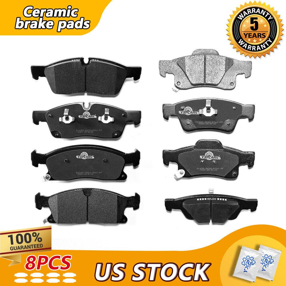 Front Rear Ceramic Disc Brake Pad for 11-18 Jeep Grand Cherokee, Dodge Durango - YXPCARS