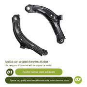 Front Lower Control Arms Kit Fit For 2007-2014 Nissan Cube Versa