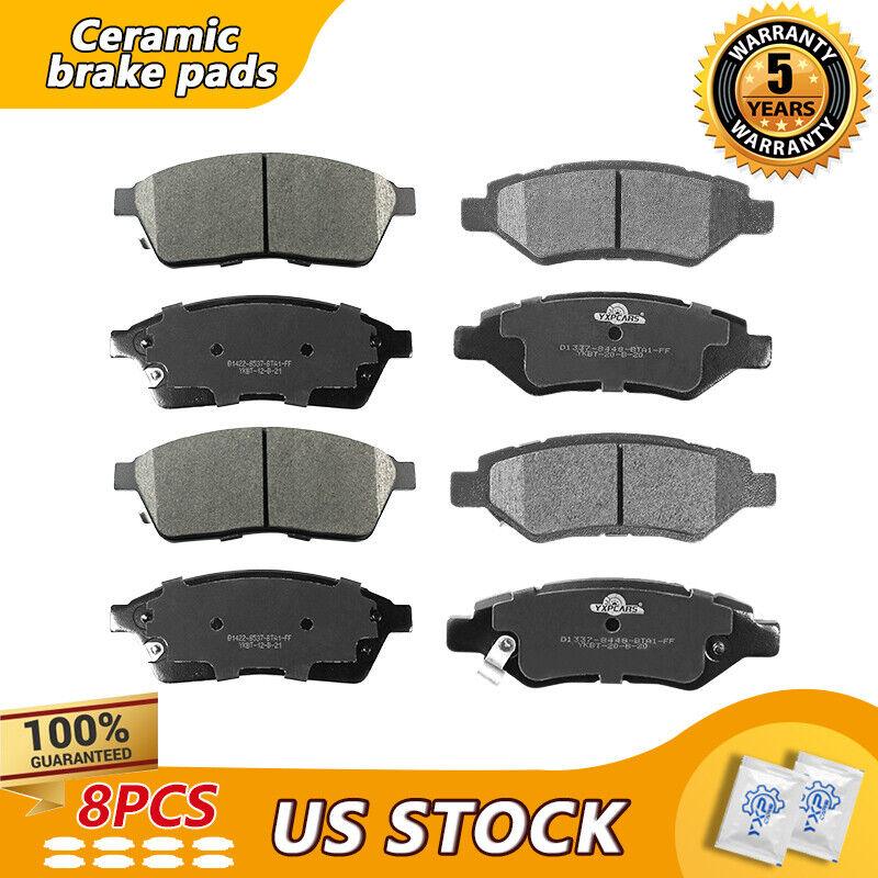 Front Rear Ceramic Brake Pads Fit For 2010-2016 Cadillac SRX,2011 SAAB 9-4X - YXPCARS