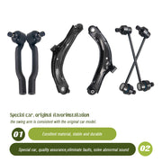 Front Control Arms Tie Rod Ends Sway Bar Links For 2007-2011 Nissan Versa CUBE