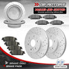 Front & Rear Drilled Rotors Brake Pads for Chevy Silverado GMC Sierra 1500 - YXPCARS