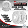 Front & Rear Drilled Rotors + Brake Pads for 2006 - 2021 Dodge Ram 1500 5 Lug - YXPCARS