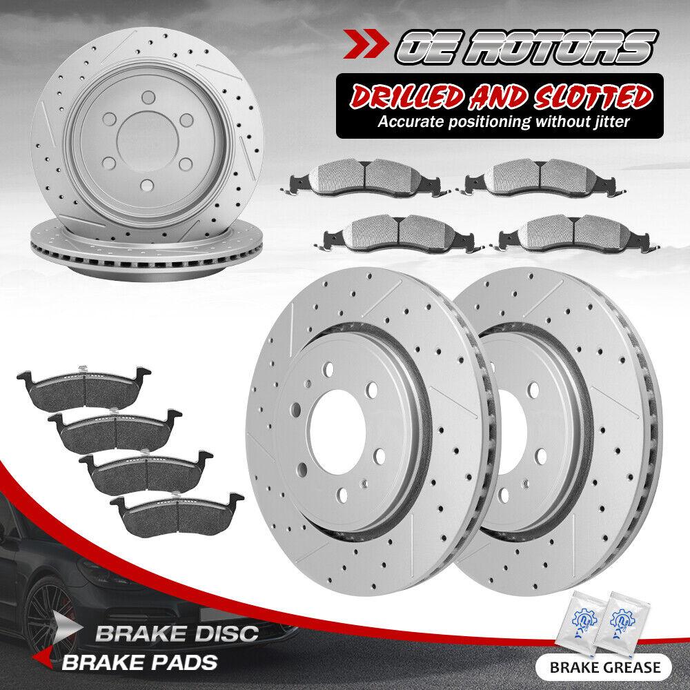 Front & Rear Rotors+ Brake Pads for 2007-2009 Ford Expedition Lincoln Navigator - YXPCARS