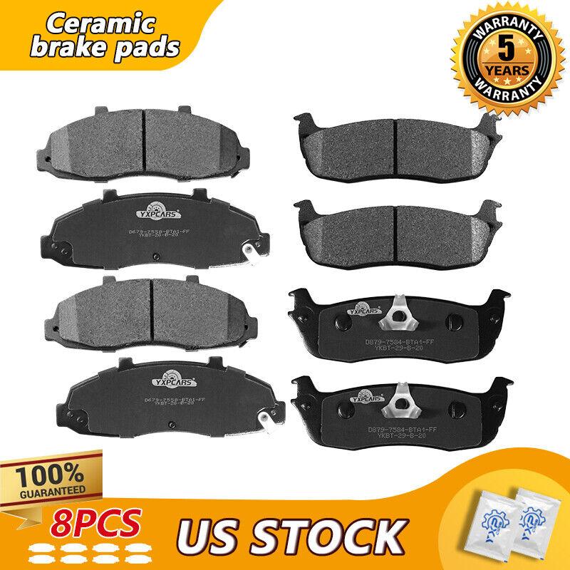 Front & Rear Ceramic Brake Pads For Ford F150 2000 2001 2002 2003 - YXPCARS