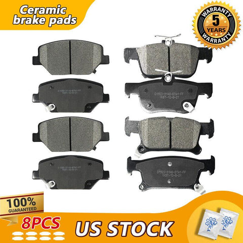 For 2016 2017 2018 2019 Buick Envision,Front & Rear Ceramic Brake Pads Set - YXPCARS