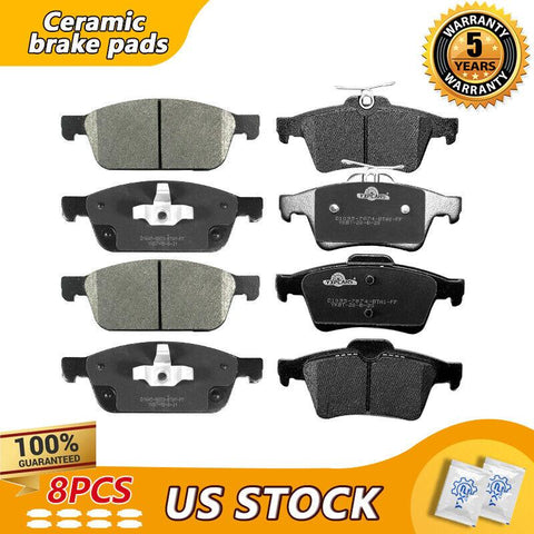 For 2013 2014 2015 2016 Ford Escape,Front & Rear Disc Ceramic Brake Pads Set - YXPCARS