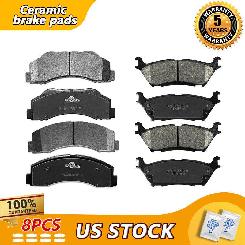 Front & Rear Ceramic Brake Pads For 15-20 Ford F-150 W/ Electric Parking Brakes - YXPCARS