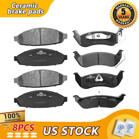 For 03-2011 Crown Victoria Town Car Grand Marquis,Front Rear Ceramic Brake Pads - YXPCARS