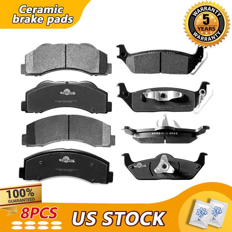 Front Rear Ceramic Disc Brake Pads Fit For Ford F150 2010 2011 - YXPCARS