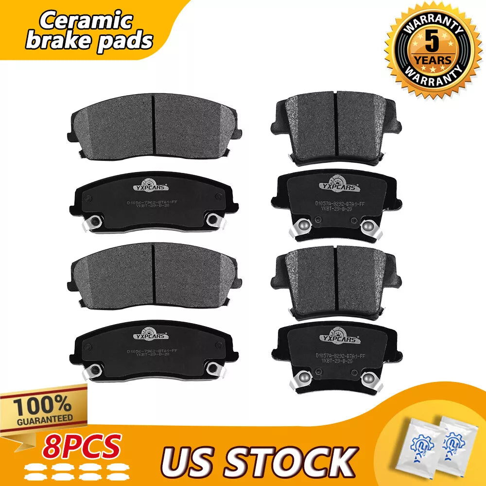 Front & Rear Ceramic Brake Pads For DODGE CHALLENGER CHARGER MAGNUM 05-18